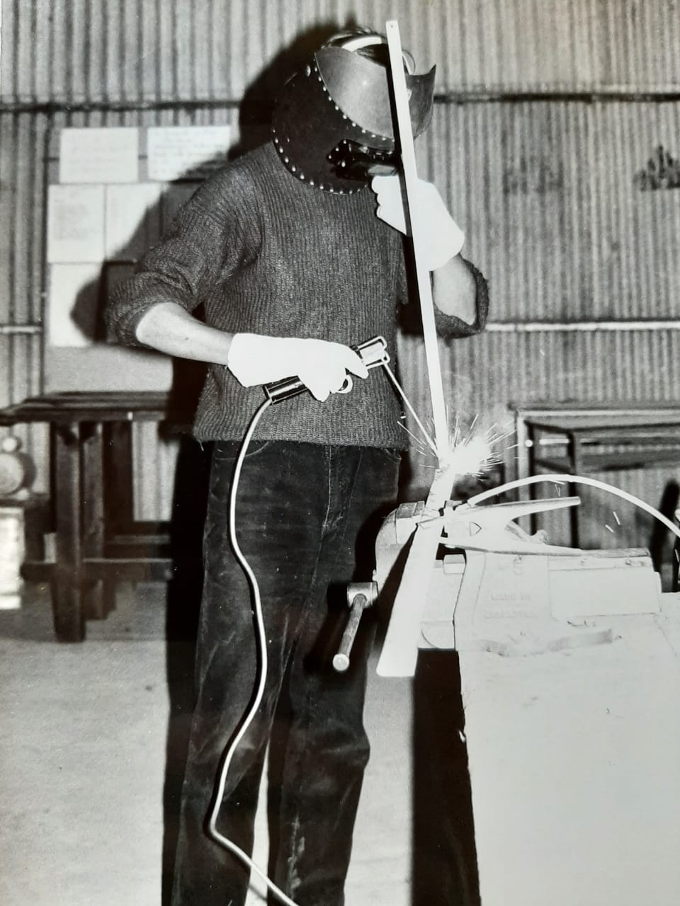 Fotografía histórica de la escuela